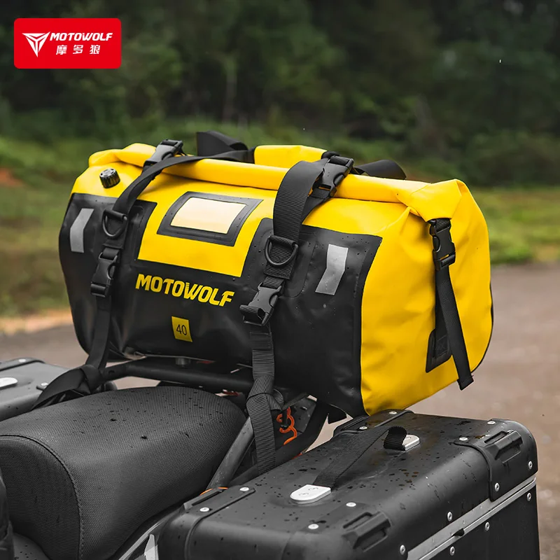 MOTOWOLF New motorcycle travel bag 40L 66L luggage bag for motorcycle bicycle waterproof motorcycle bag