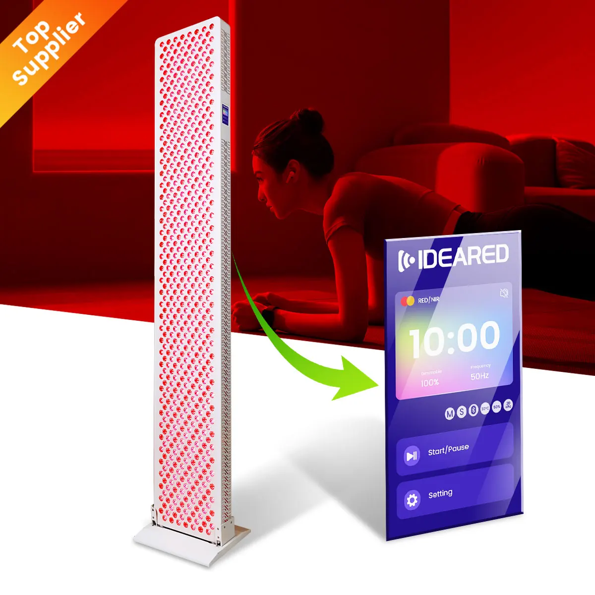shenzhen idea 660nm 850nm full body red led infrared red light therapy bed infrared light therapy