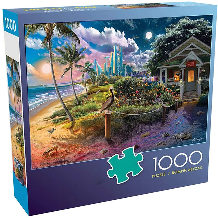 Cardboard Kids Children Educational Games Toys 1000 Piece Jigsaw Puzzle