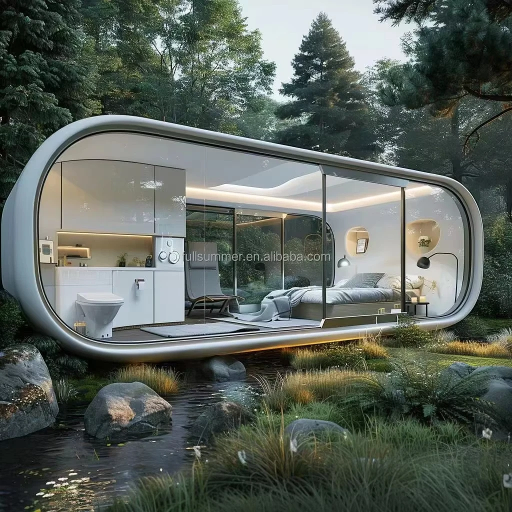 Future Villa Container House Mobile Hotel Capsule Modern Modular House Prefabricated building Capsule House