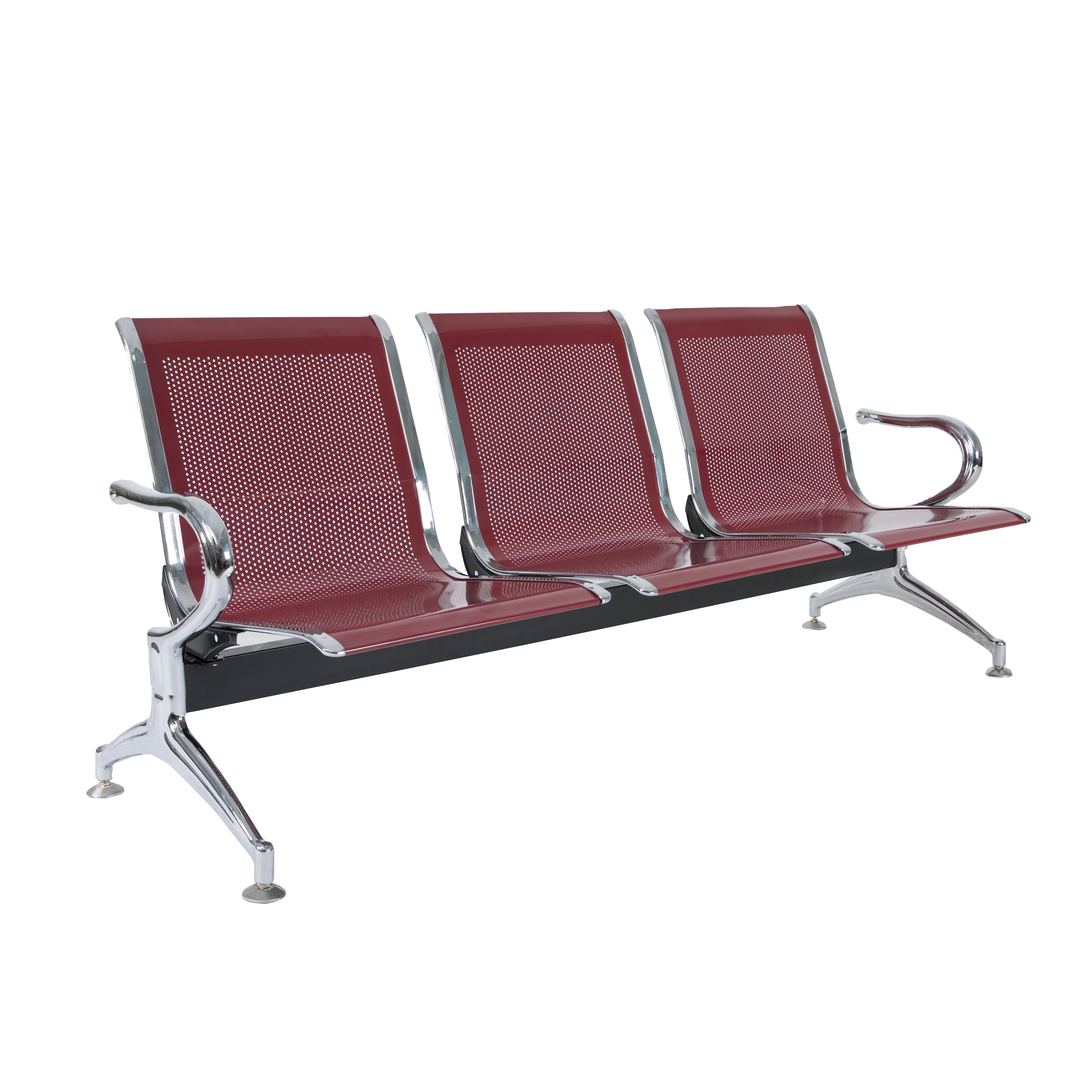 Airport Waiting Metal Waiting Chair Used Hospital Waiting Room Public Three In One Gang Bench Seats