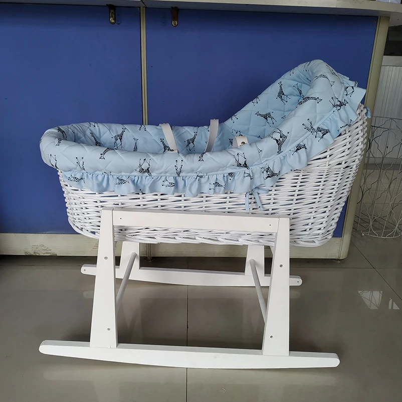  Эко-детская кроватка ручной работы плетеная корзина из ротанга детская