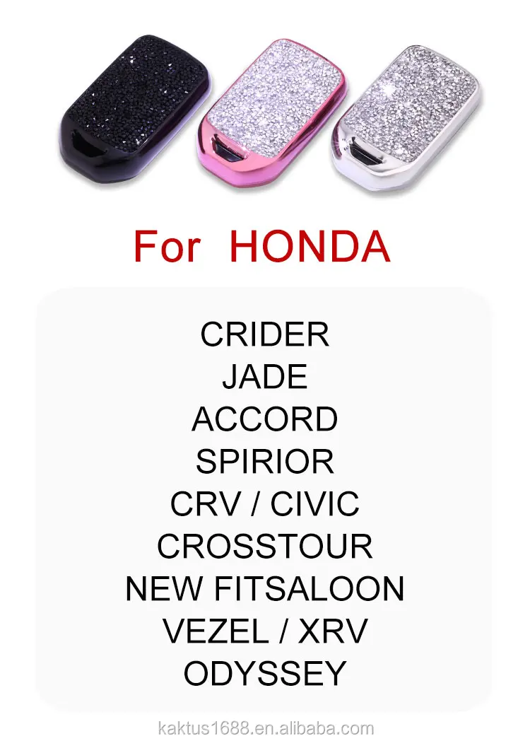 For Honda CRIDER JADE Accord Spirior CRV CIVIC Crosstour VEZEL XRV Car Key Case PC Diamond Crystalprotect Cover Car key shell
