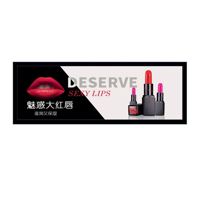 19 inch Commercial Lcd Digital Shelf Strip Advertising Display Screen