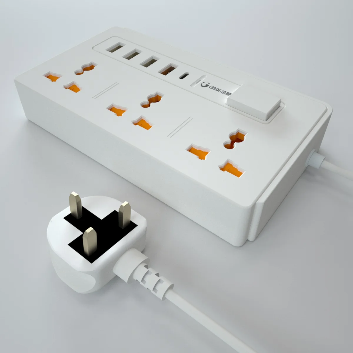 
Extension cable socket power bar outlet power strip type-c port electric power bar 