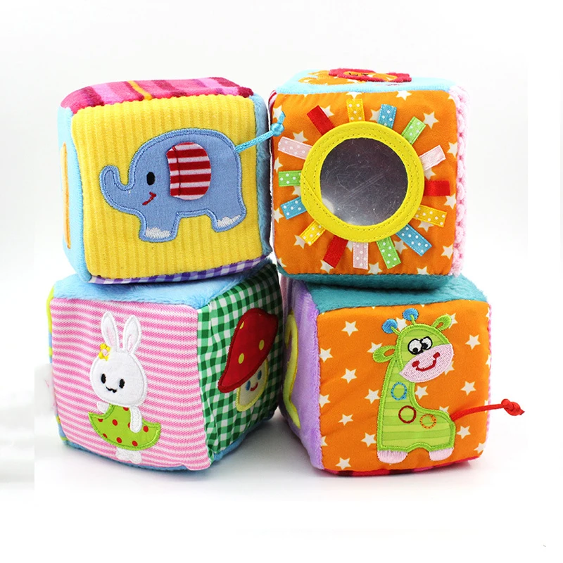 High Quality Foam Activity Cloth Cube Toys Early Educational Scenery Cloth Block for Baby (1600525665888)