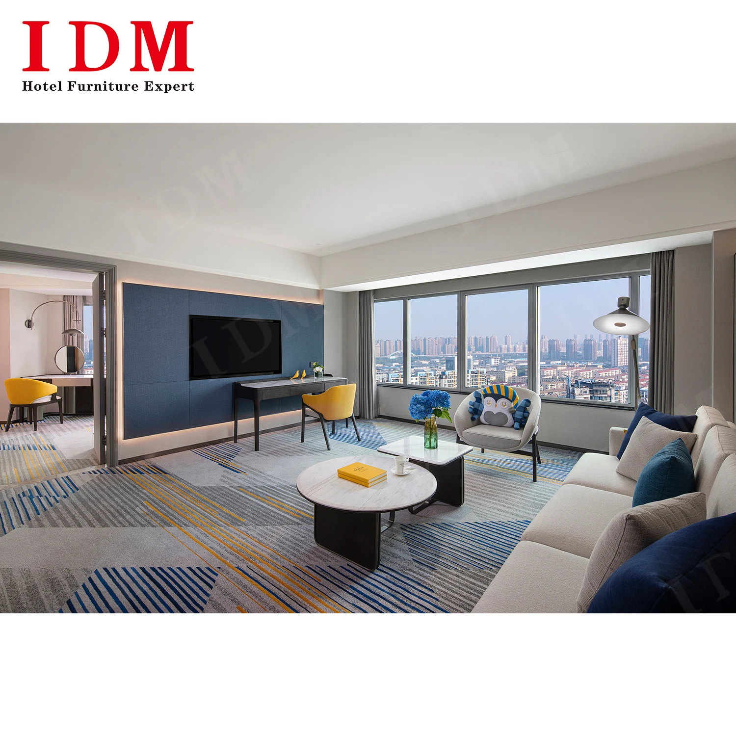 Commercial 5 star boutique hotel living room sets furniture package luxury adult bedroom furniture set king size room