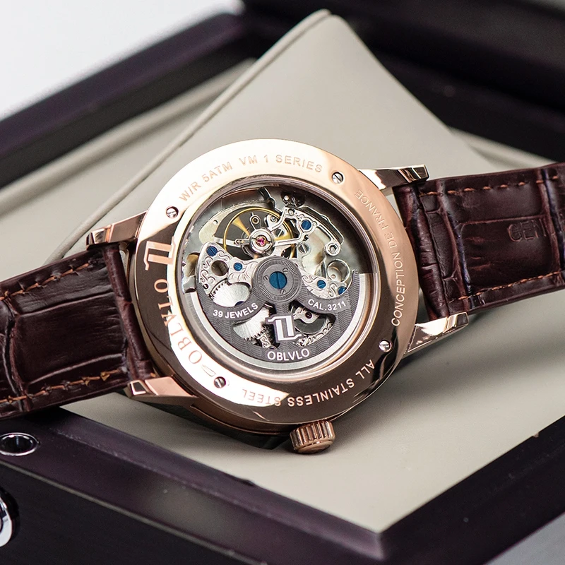 High End New Stainless Steel Watch Tourbillon Automatic Movement Mechanical Watches For Men