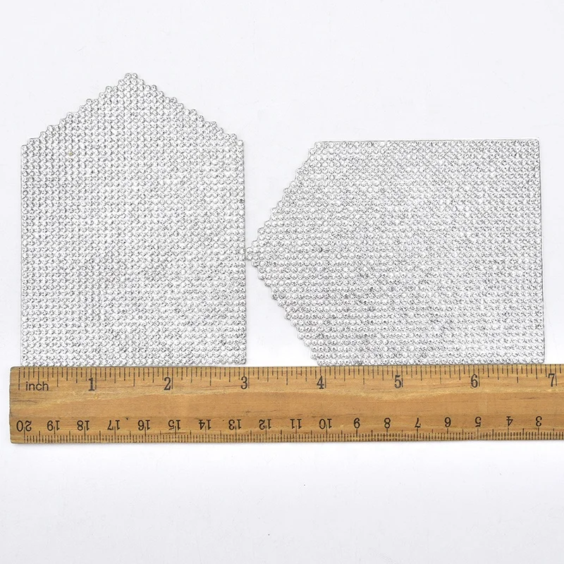 Hot Fix Rhinestone Transfer Strass Motif Crystal Applique Patches for Garment Jeans Pocket