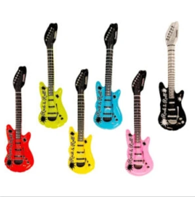 Party PVC inflatable guitar music instrument toys for kids