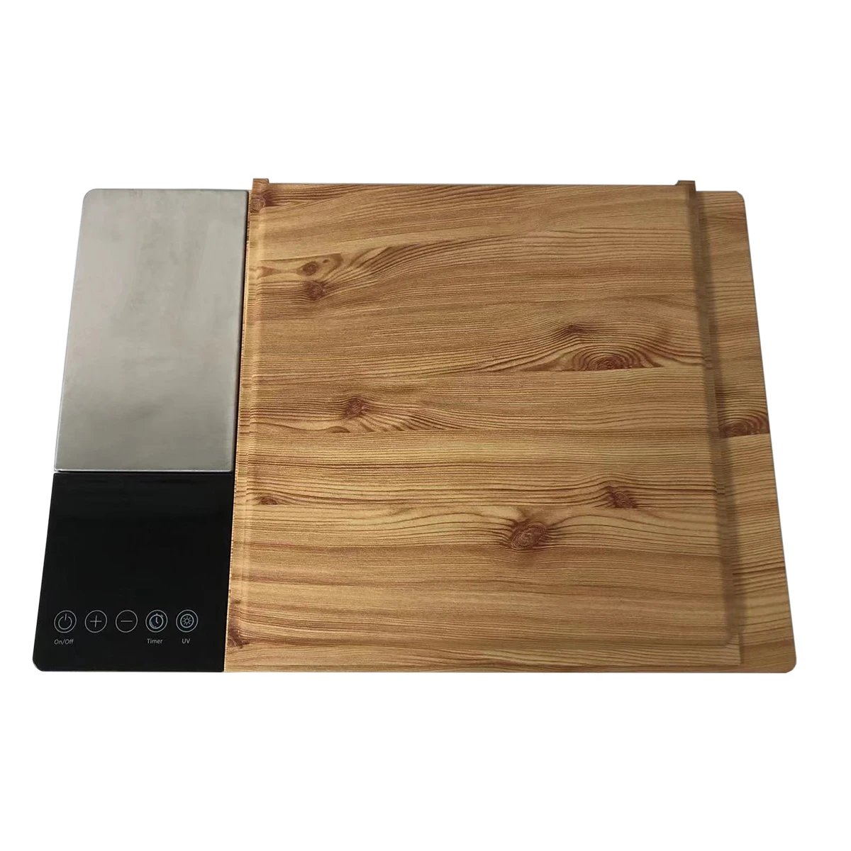 Amazon Hot Smart 3 In 1 ABS Plastic 304SUS Chopping Board Weighs Food Timer UV Disinfection Cutting Board kills germs