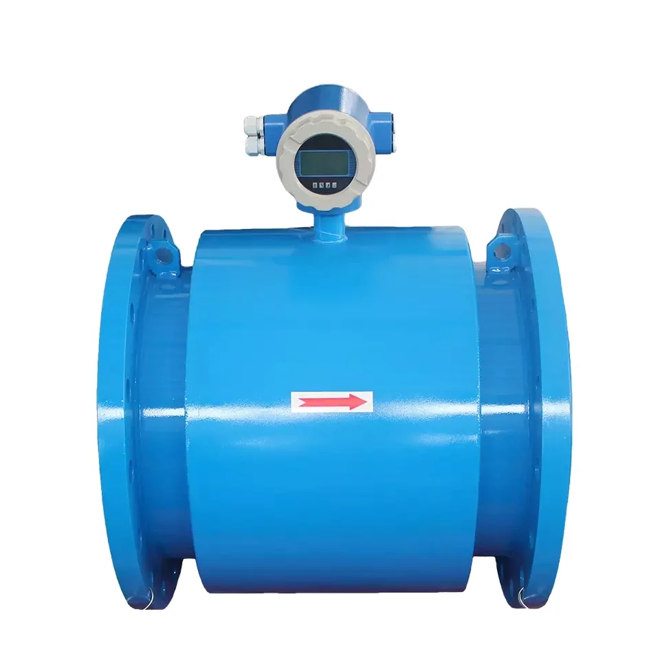 large diameter pipe magnetic drink water flow meter CE approved Flange connection electromagnetic flow meters
