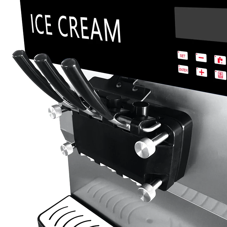 Industrial Food Truck  Soft Serve Ice Cream Machine with Pump