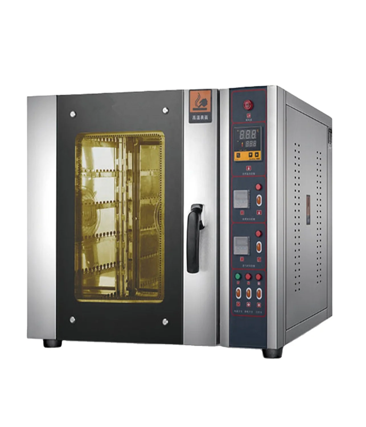 Five Trays Electric Rack Convection Baking Oven Electric Convection Bread Oven Commercial Using Bakery Equipment with Steam