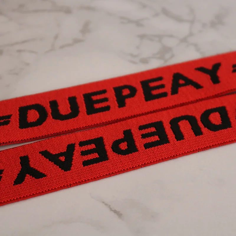 
Factory Bulk Supply 3Cm Sustainable Wide Colorful High Quality Jacquard Elastic Webbing Polyester Band 