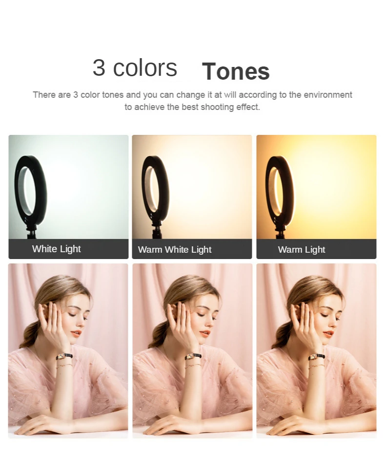 youtube video lphotography 10inch selfie LED ring light with tripod stand  ring light for sale  phone holder