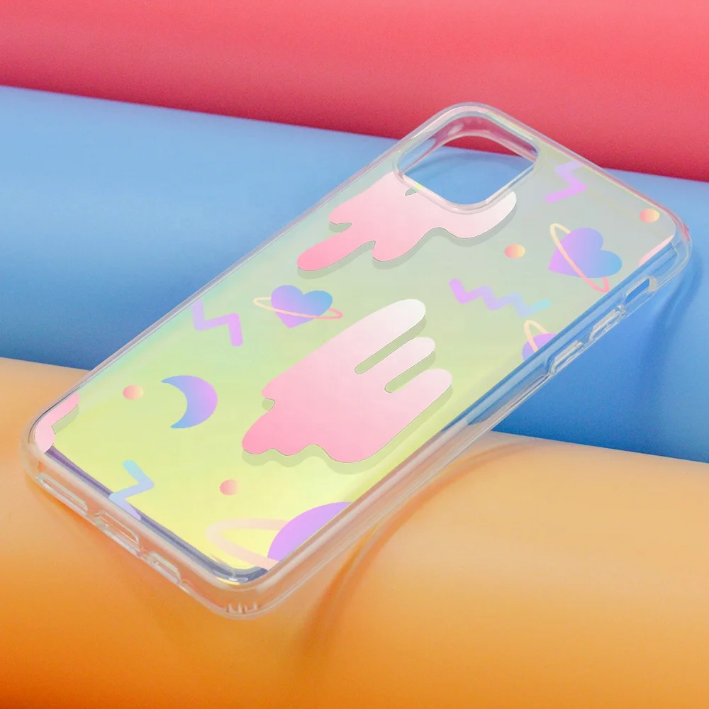 Новый дизайн, лазерный голографический красочный лазерный чехол для телефона iPhone 11, индивидуальный дизайн OEM, задняя крышка для мобильного телефона iPhone 12