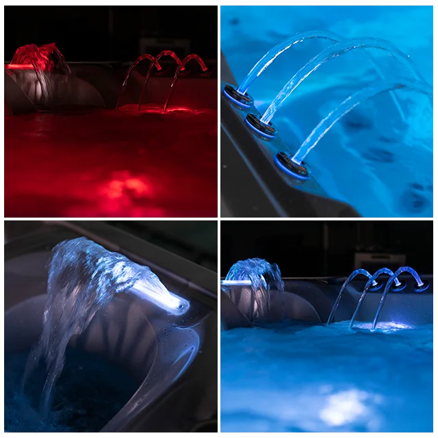 2 Lounge New Outdoor Massage Bathtub Whirlpool Spa Hot Tub