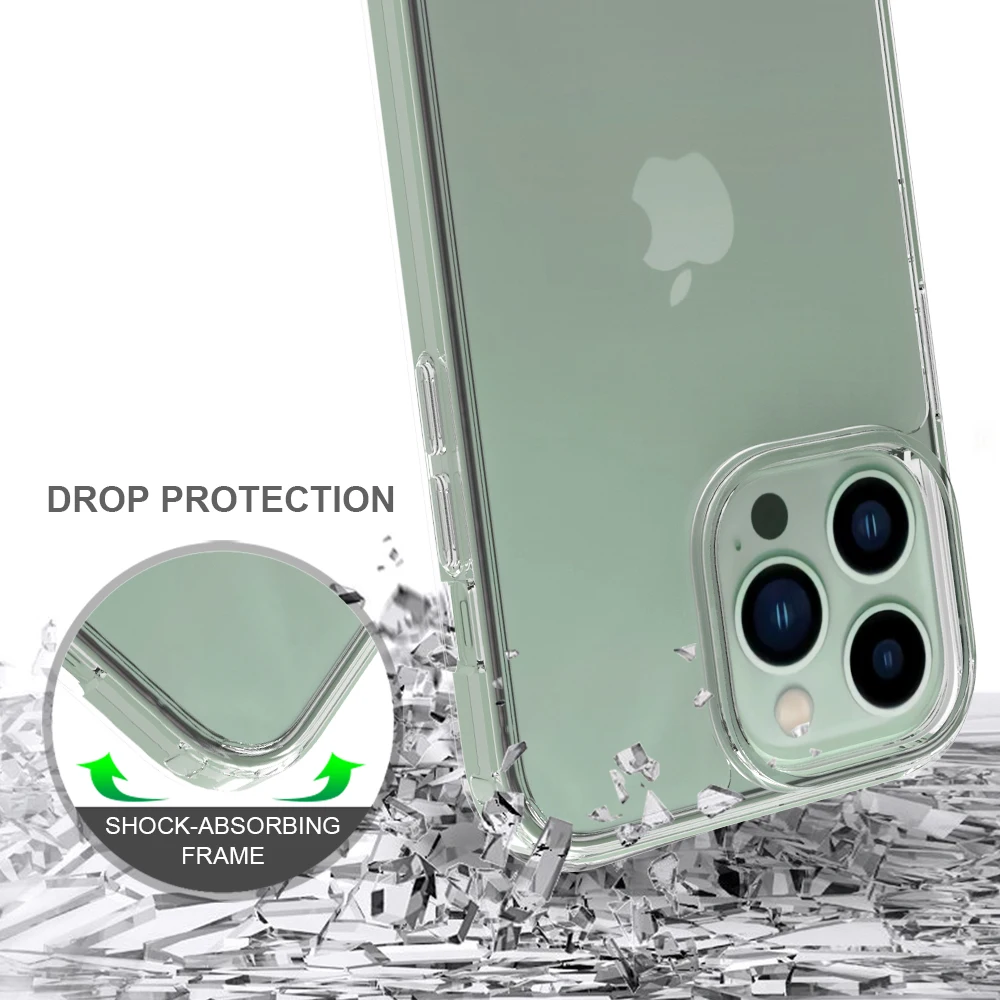For iPhone 14 13 12 Pro Max Phone Case Transparent Anti Shock Mobile Cell Phone Clear Case For iPhone 14 Case