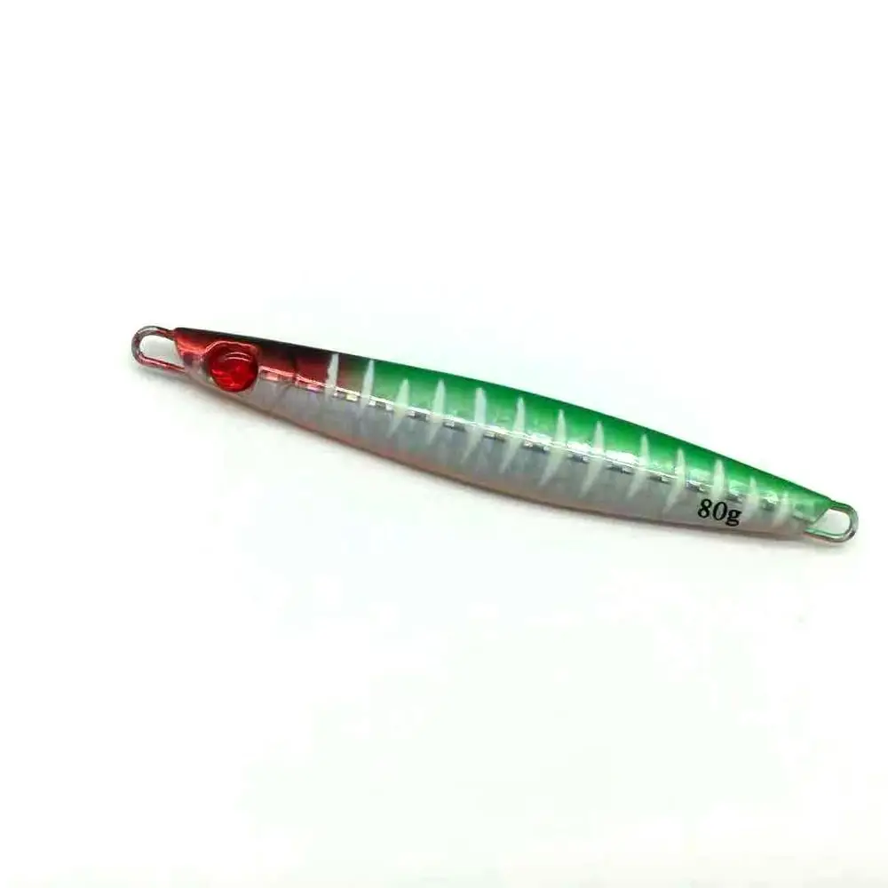Custom oem  80g  metal jigging lure  japan metal jig rigged lure