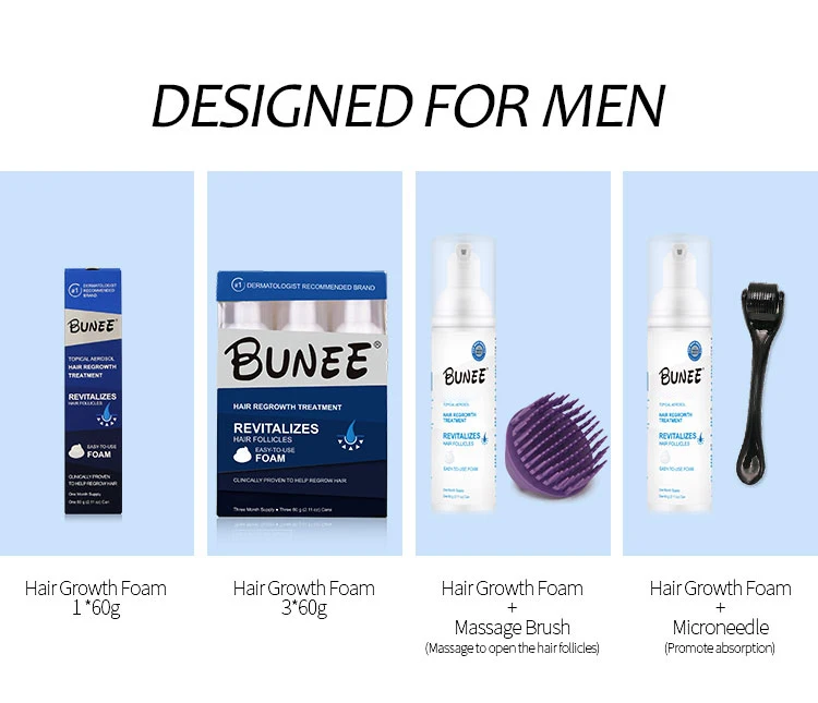 Hair Growth Foam Regrowth Private Label Effective Organic Ingredients Hair Growth Serum Treatment Product