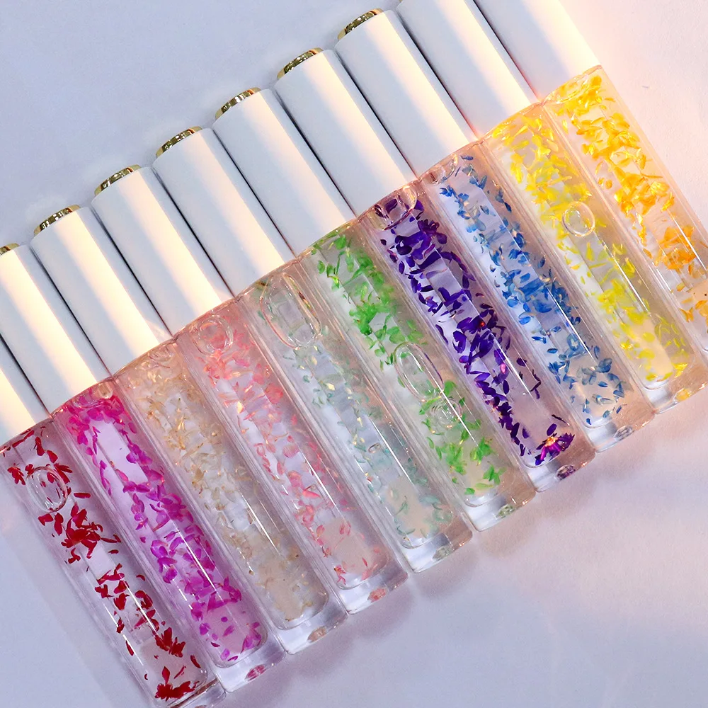 Private Label Custom Logo Vegan Base Chapstick Organic Repairing Moisturizing Lip Plumper Oil