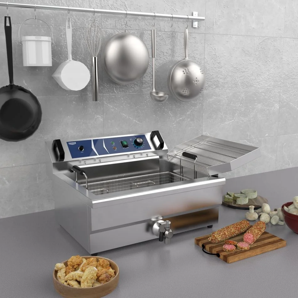 Оптовая продажа фритюрница коммерческая машина двойные баки 13 л + электрическая для жареной курицы