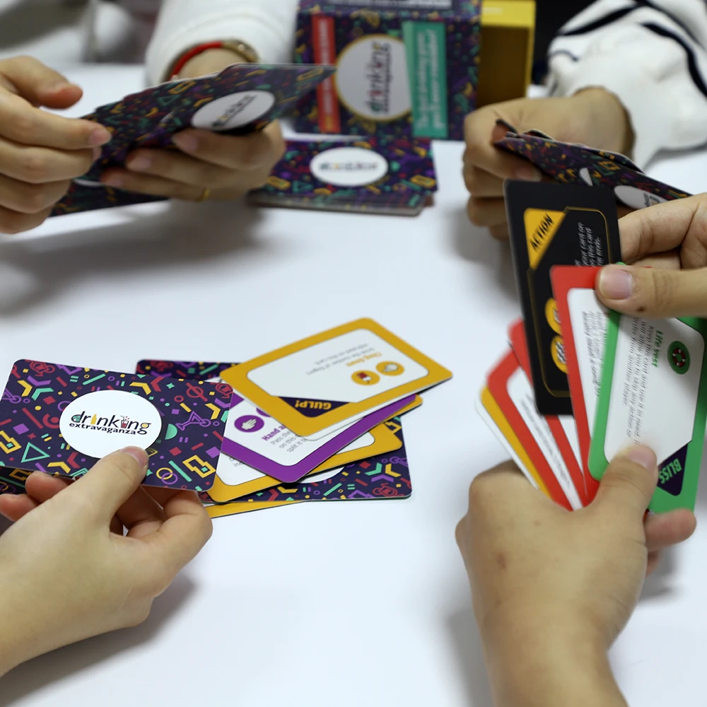 Custom logo size printing standard educational flash card