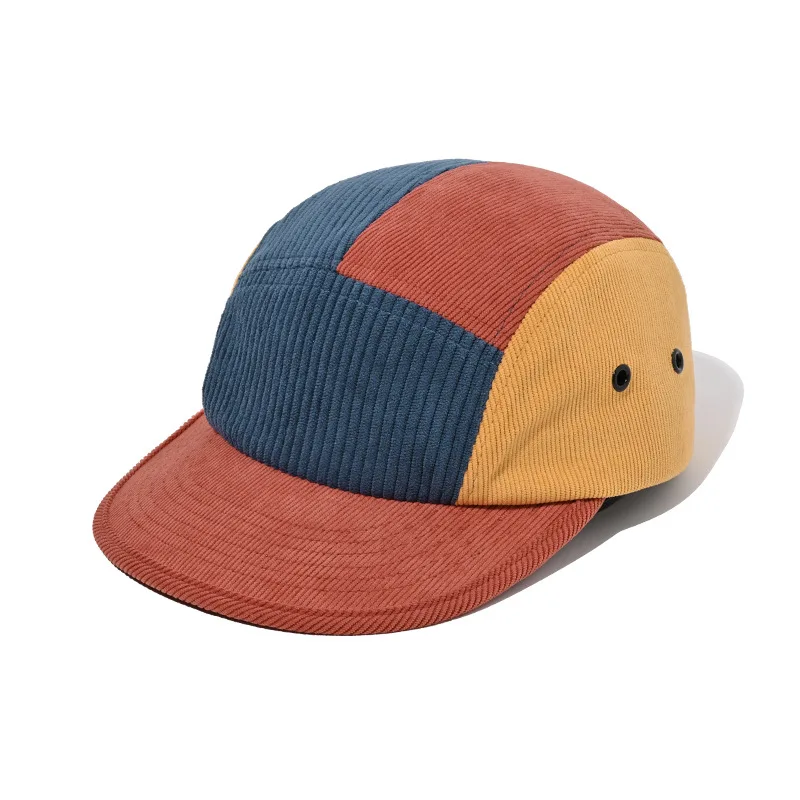 Blank Plain Camp Cap Snapback Custom Five Panel Sports Running Hat Duckbill Outdoor Camper 5 Panel Cotton Camping Hat
