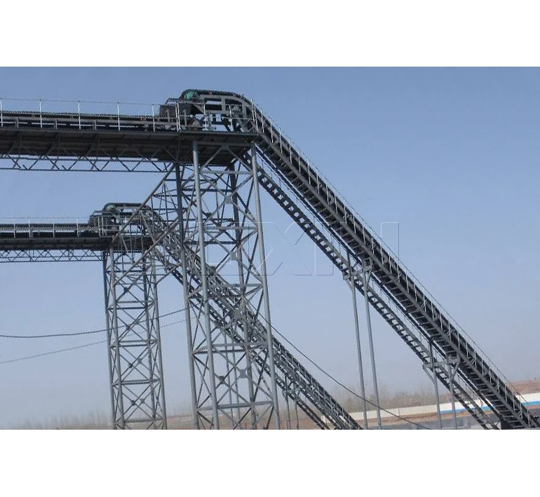 Power Plant Large Inclination Feeding Belt Conveyor With Sidewall