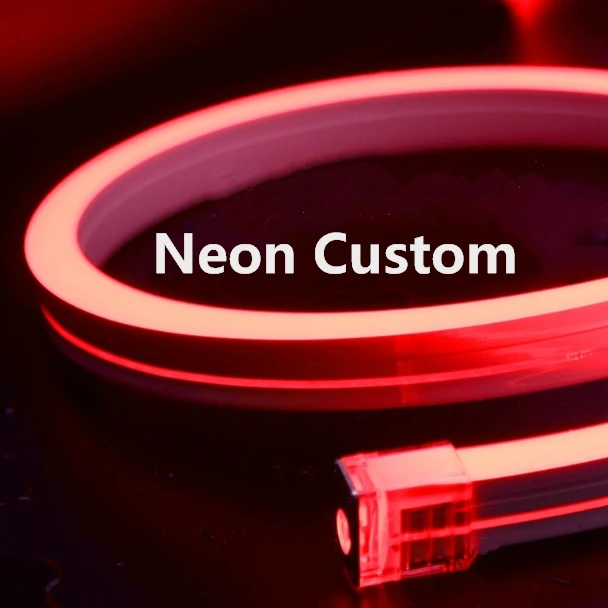 Neon strip light led landscape lighting silicone led strip ribbon customized neon flex