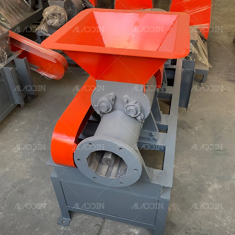 
Coconut shell stick making machine with wood block, charcoal and wood powder 