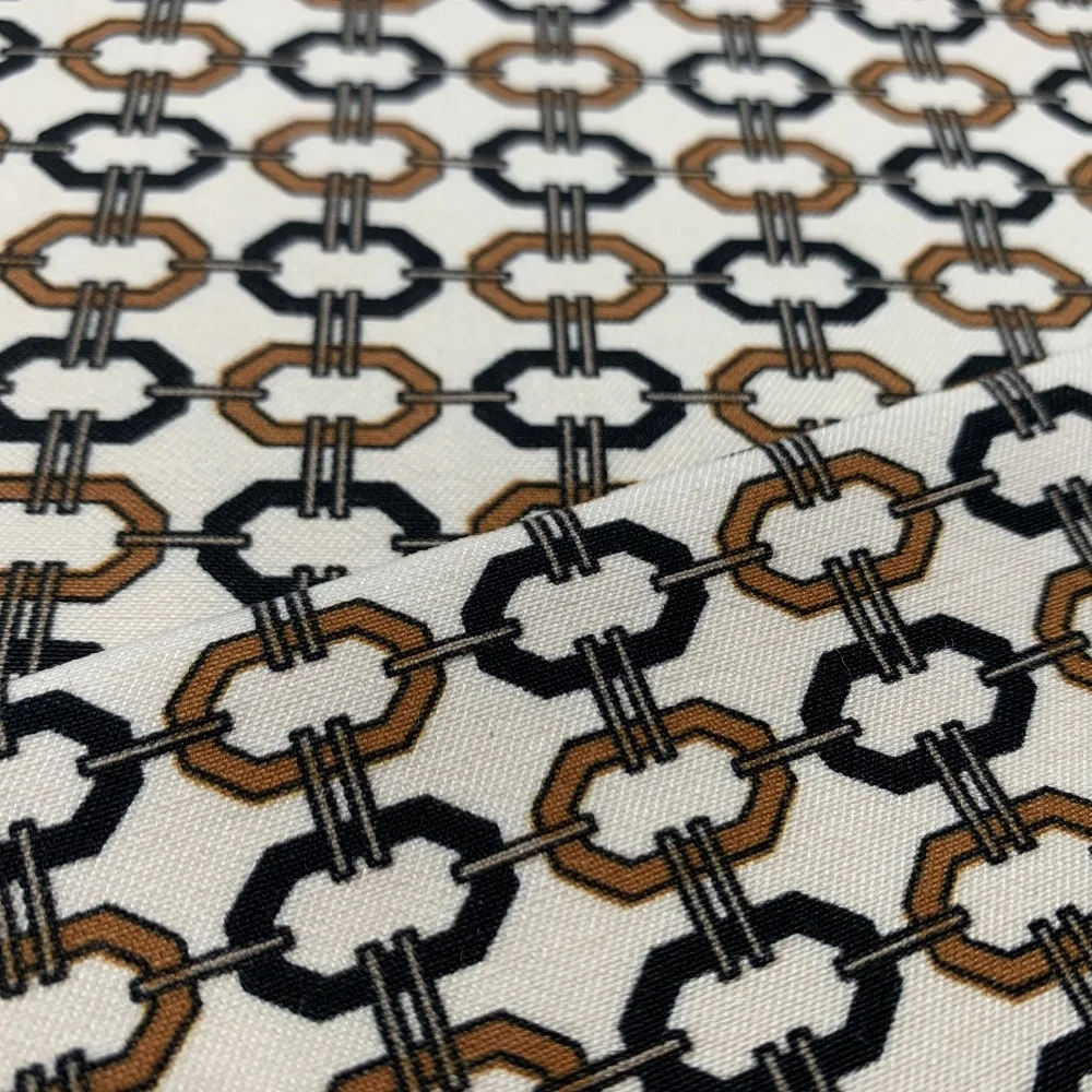 2023 Shaoxing Factory  NR Bengaline Print With Retro Pattern Design And Good Stretch For Spring-Summer Coat/Jacket