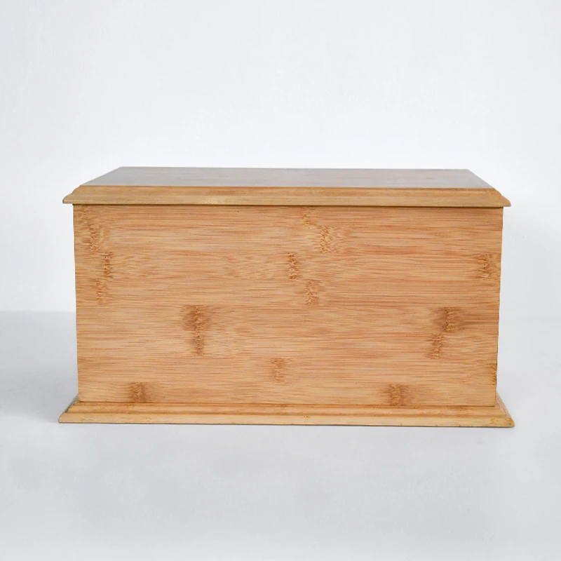 WDF Customized Pet Caskets and Coffins Cremation Boxes Caskets Adult bamboo Pet Urn for Animal use
