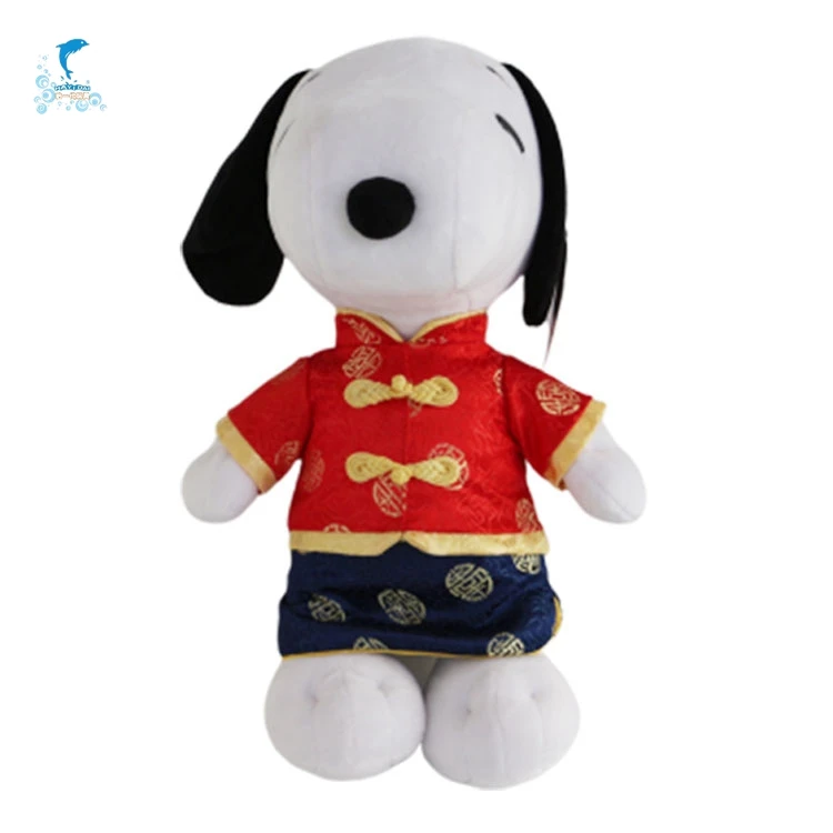 Customized Soft Red Cartoon Dog Toy with Man-Machine Chat Multifunctional Customization