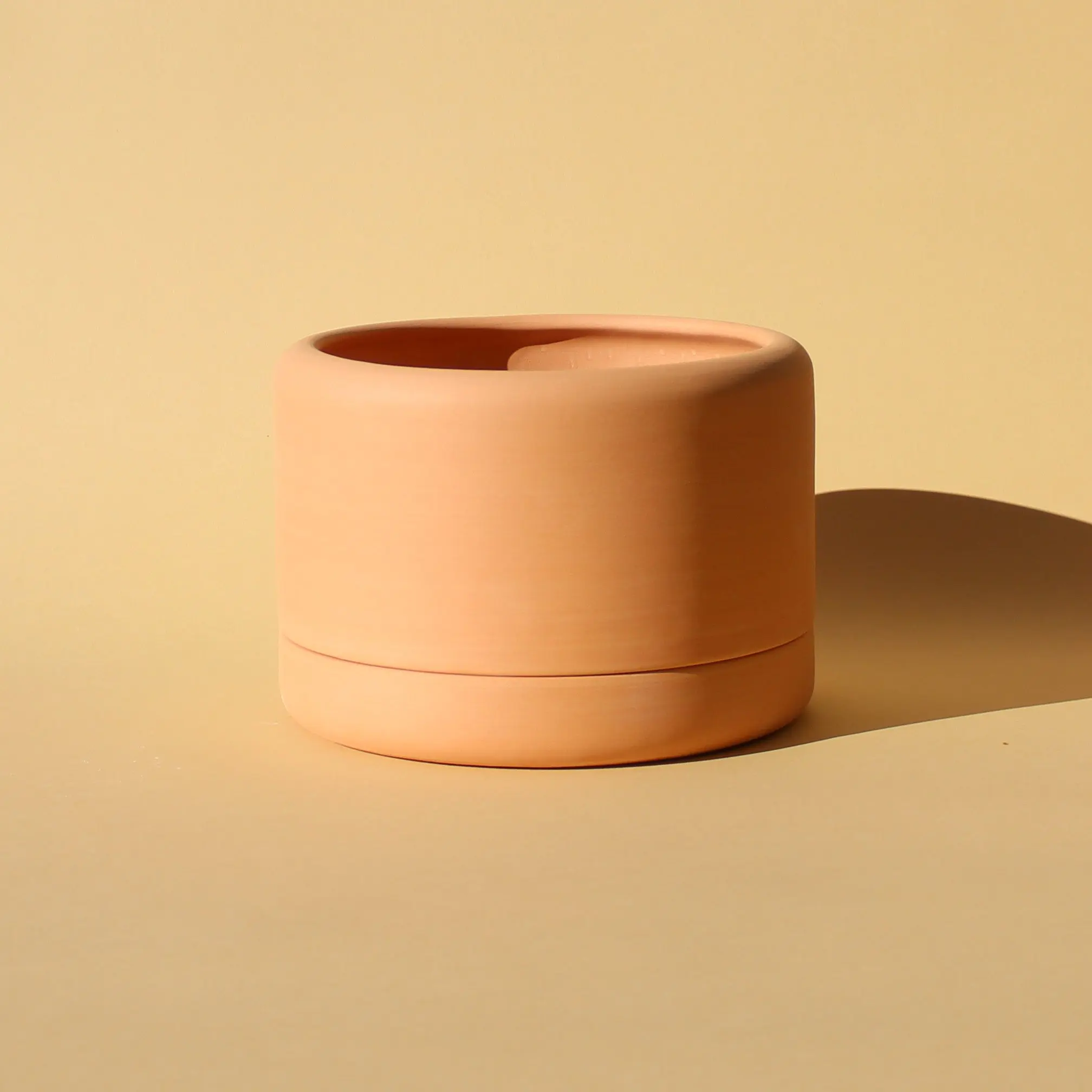 OEM ODM Custom Rustic 7 inch Unglazed Clays Terracotta Flower Plant Vase with Saucer