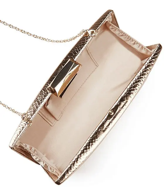 Часы Kiss розовое золото элегантный свадебный женский клатч вечерняя сумка