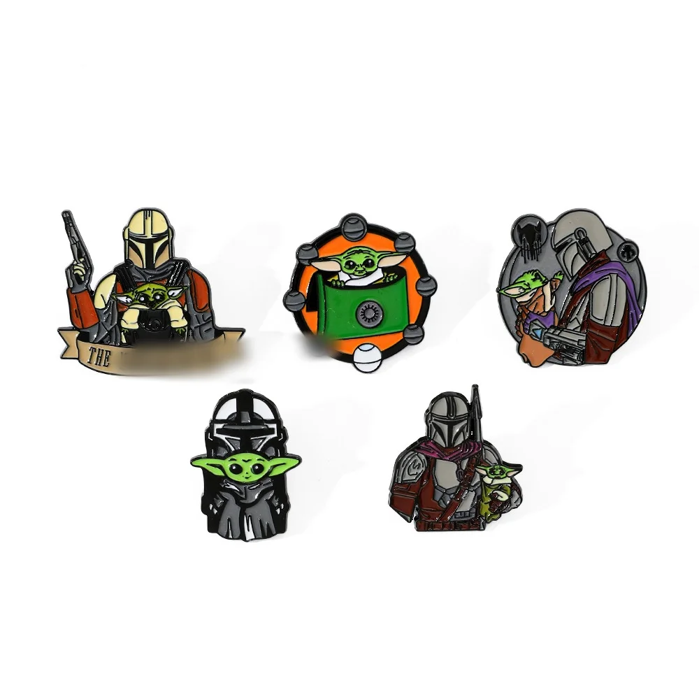 Classic USA movie cute Yoda baby enamel pin
