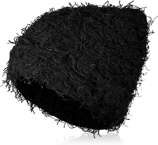 Distressed Knitted Beanie Fuzzy Winter Hats Thick Warm Beanies Snow Hats Skull for Kid Women Men Outdoor Ski Knit Cap