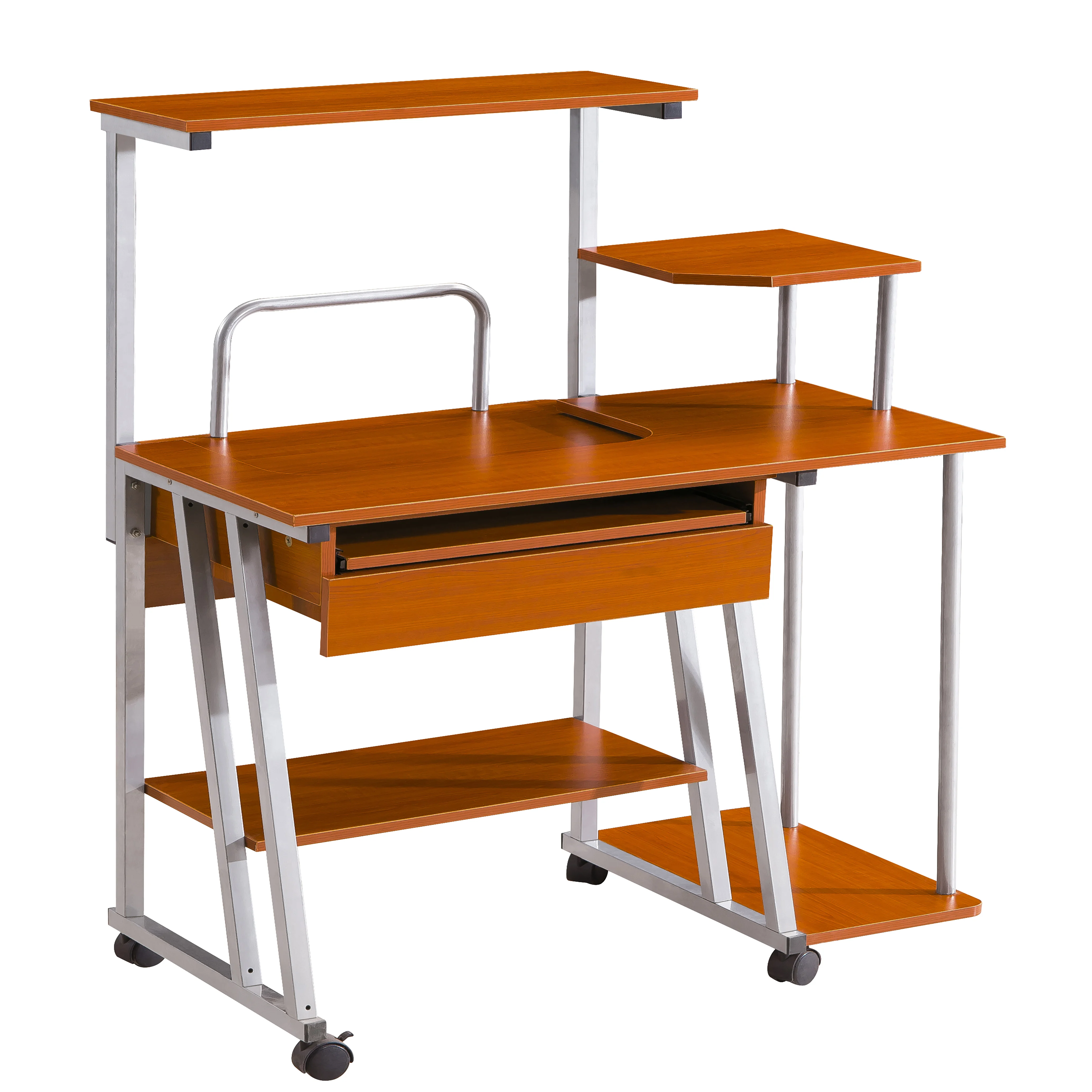 
Cheap Small Laptop Office Computer Metal Desk 