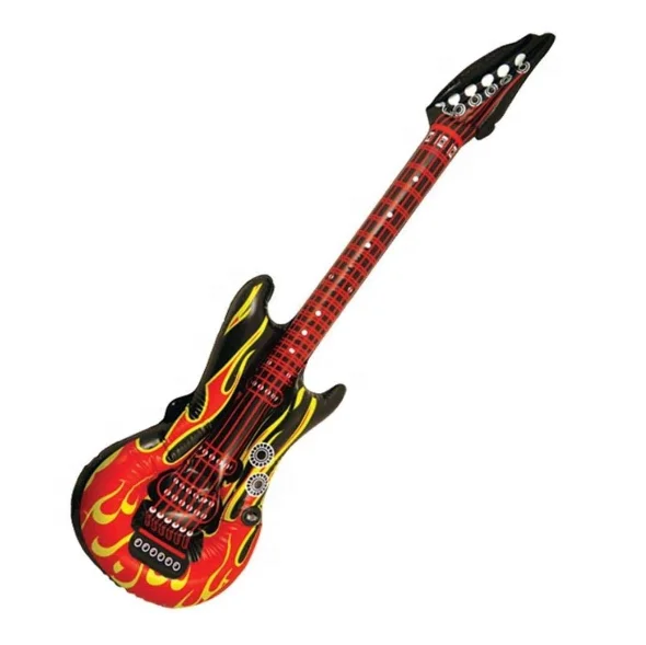 Inflatable Guitar Blow Up Costume Prop Rock and Roll Prop Party Assorted