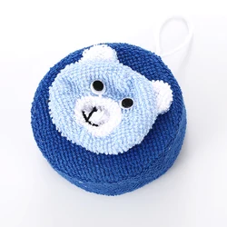 Wholesale Cute Cartoon Animal Shapes Exfoliating Soft Shower Baby Bath Products with Bathing Sponge