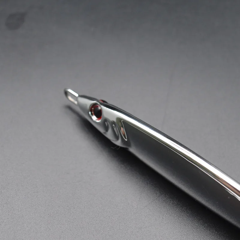Electroplate Plating Slow Fall Metal Lead Jig Chrome Chromium 60g 80g 100g Plating Drag Metal Cast Jig Lure