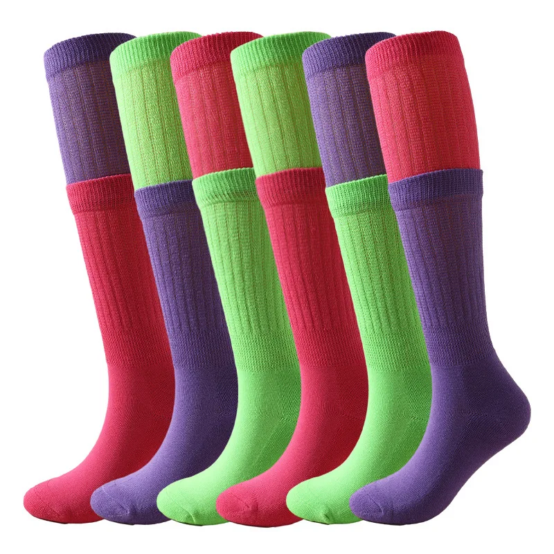 Jingwen wholesale colorful bubble contrast color matching towel sports socks