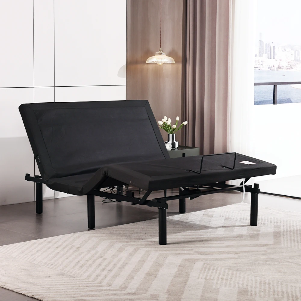 Meisemobel USA Stock Electric Adjustable Bed Frame with Massage Modern Split king