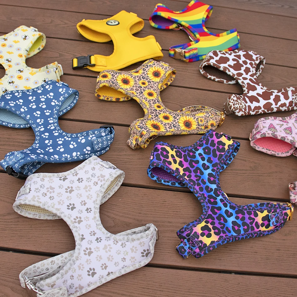 Hot Selling Adjustable Mesh Dog Harness Custom Printing Breathable Tactical Harness Pet Vest OEM/ODM