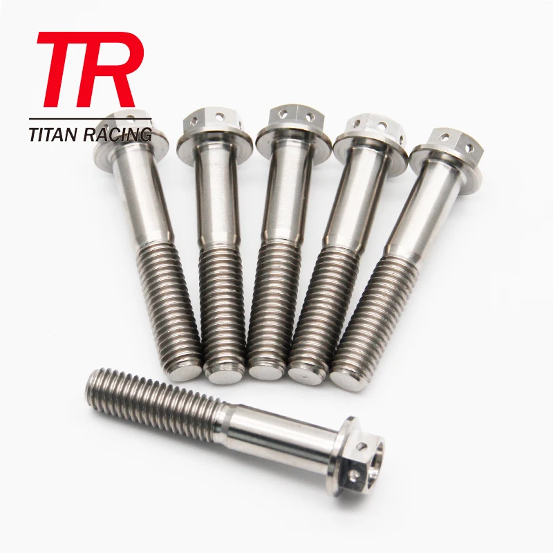 M8 M10 Titanium Caliper Bolts Race Spec Hex Flange Bolt