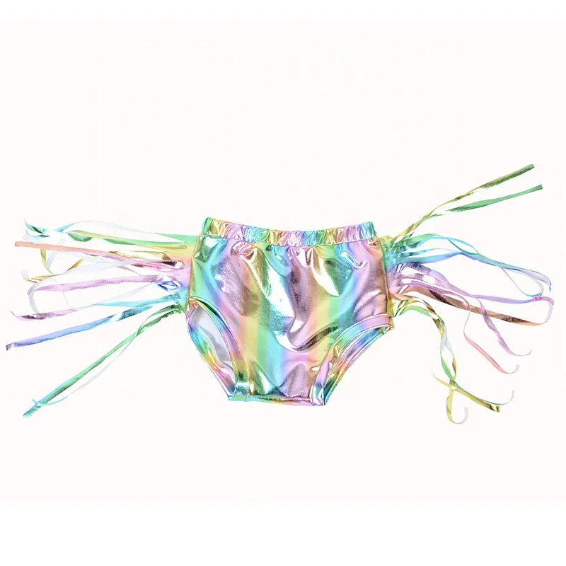 
customization pu leather baby girls fringe Bummies tollder kids boutique Bloomers Wholesale summer clothing 