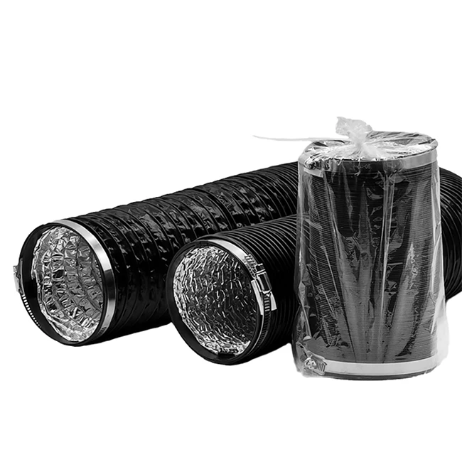 Hvac system fire-resistant pvc combined insulated flexible duct