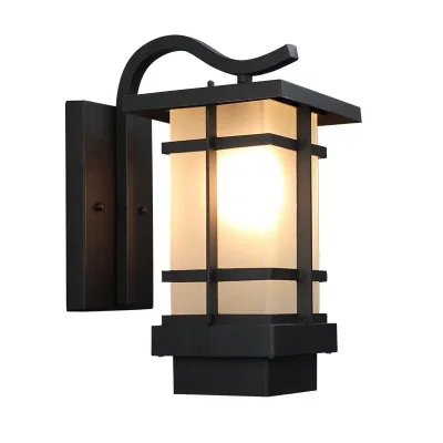Черный алюминий сплав ZhongShan стены открытый настенный светильник простой стиль красивый сад